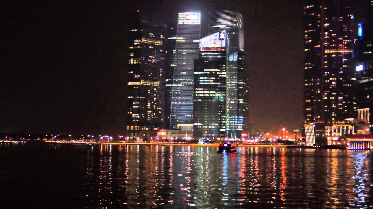 Marina Bay Financial Centre at Night