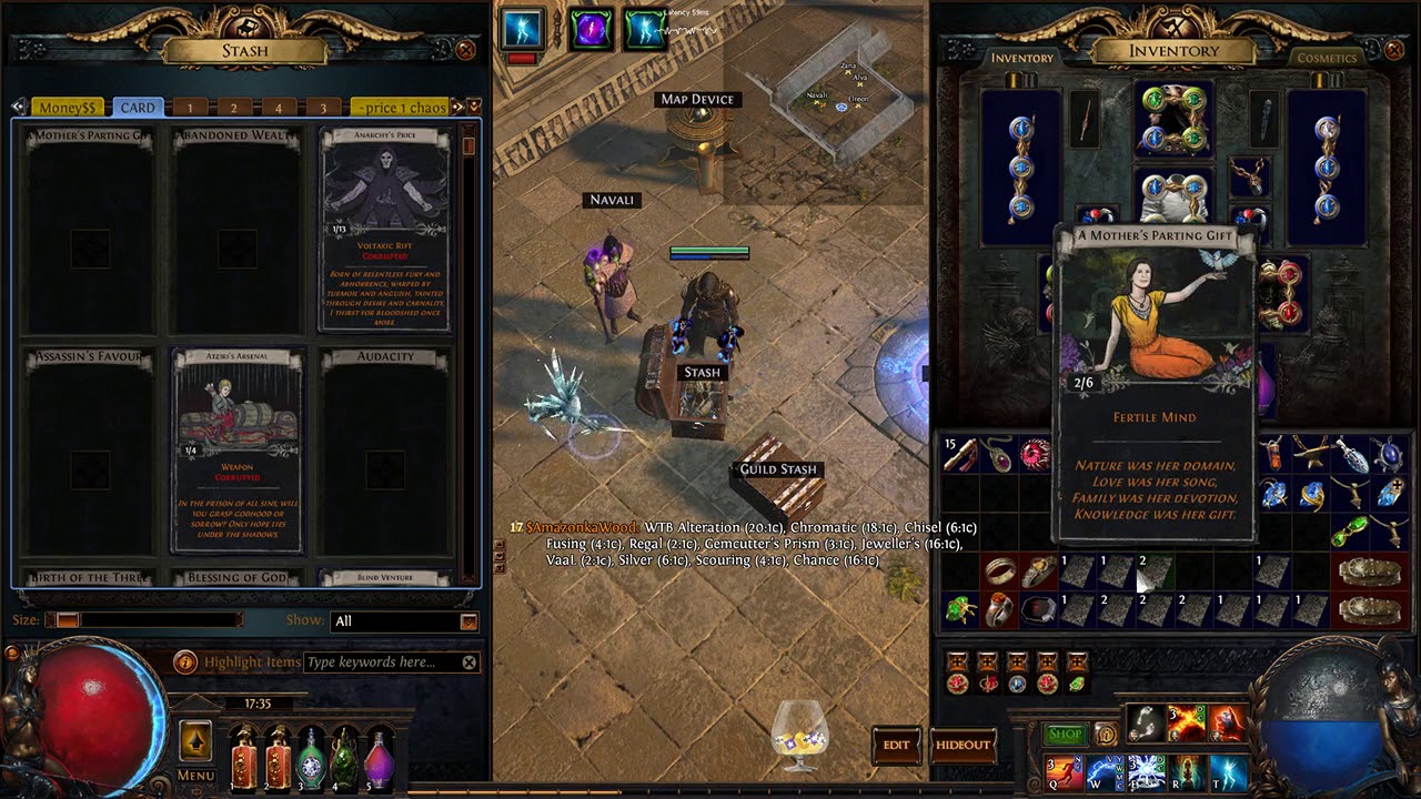 POE Purchase Divination Card stash tab YouTube
