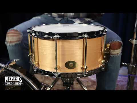 Noble & Cooley 14x7 Solid Shell Classic Maple Snare Drum - Clear Gloss (5448M)