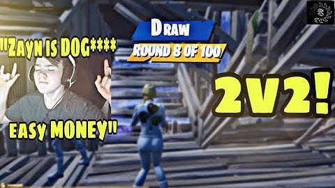 Mongraal & BenjyFishy  Gets *TOXIC* While Zayn Destroyed In A 2v2 | Zane Invites UNKNOWN To Play