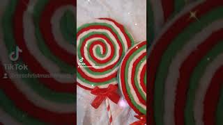 Large faux Christmas candy cane lollipop embellishments attachments for wreaths, trees and more 😍😍😍