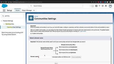 How-to: Enable Salesforce Communities
