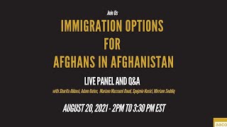 Immigration Options for Afghans in Afghanistan