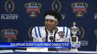 NCAA appeals judge’s ruling to allow Trinidad Chambliss to play in 2026