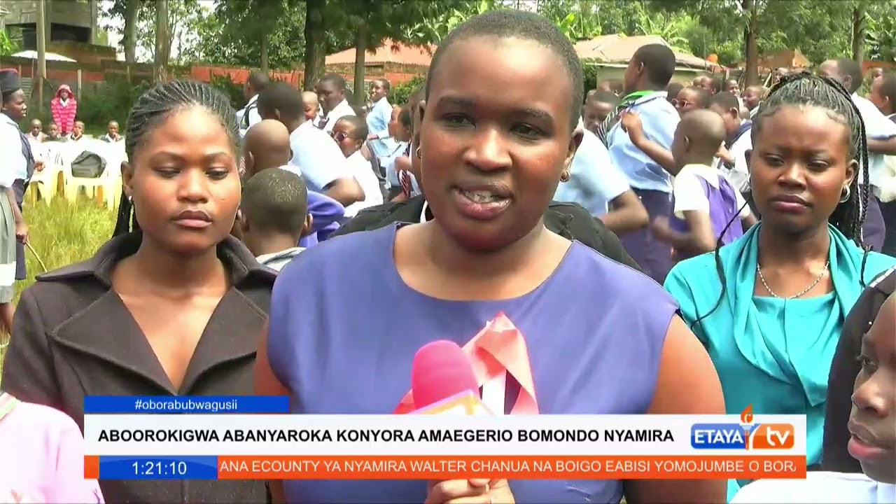 Girls in Bomondo, Nyamira trained on menstrual hygiene from the Girl Guide, Nyamira Chapter