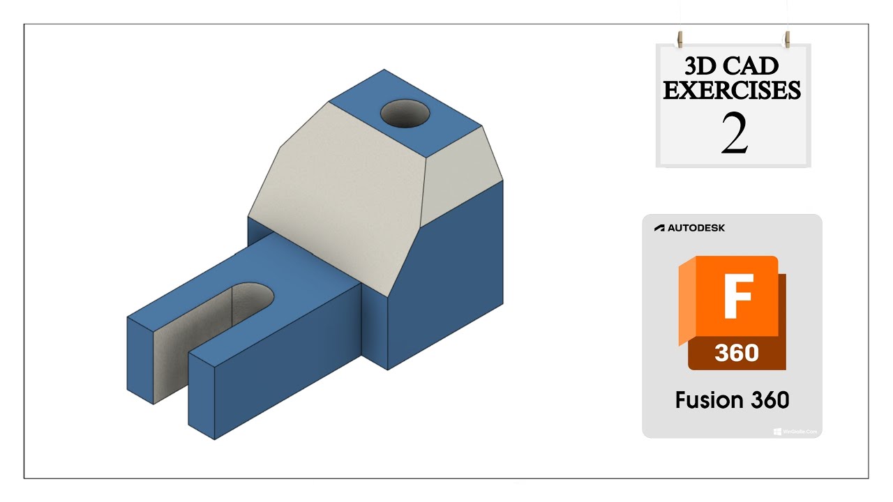 #3D CAD EXERCISES 2 | AUTODESK FUSION 360 | EASY DESIGN - YouTube