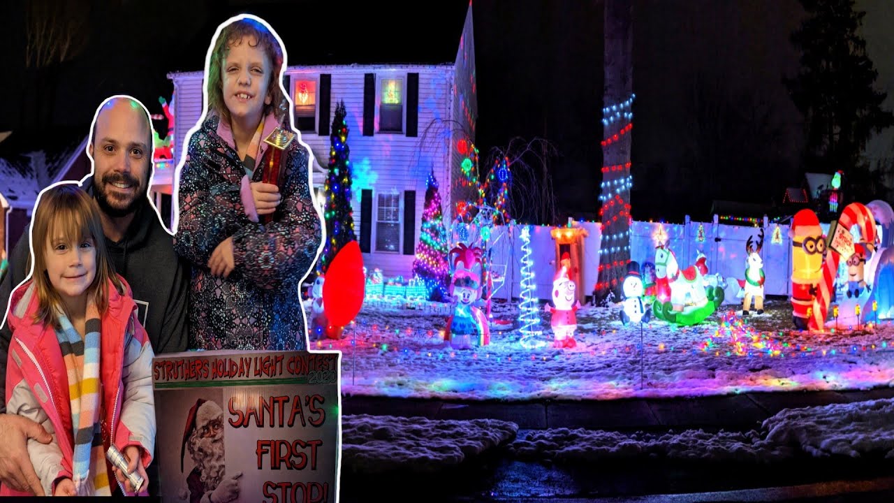 We won and award Neighborhood Christmas light Contest YouTube