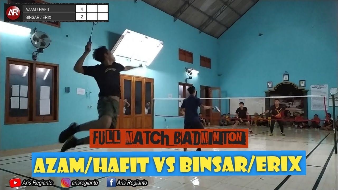 Saling Balas! Azam/Hafit VS Binsar/Erix, FULL MATCH Laga Persahabatan, Badminton Ngawi Jogorogo