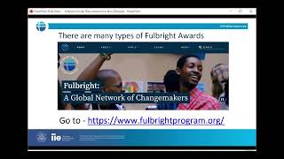 Fulbright Scholars Information Session