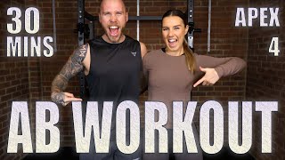 30 Min AB WORKOUT | No Equipment | Core Building | Burn Calories | APEX4