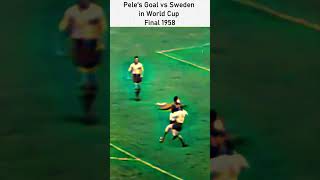 Peles Goal Vs Sweden In Final World Cup 1958 Ai Colourized