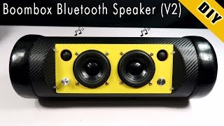How To Make Boombox Bluetooth Speaker Using Pipe Plastic (New Version)