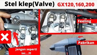 cara menyetel klep mesin penggerak/GX/pompa/dll/how to adjust the multipurpose engine valve.?