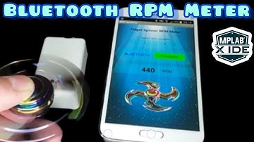 💡 RPM meter for fidget spinner. MIT app,  Bluetooth,  Microchip #tachometer