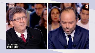 Jean-Luc Mélenchon face à Édouard Philippe dans L'Émission politique