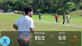 LPCL Spring Tapeball 2026 | Div C | Bouncers vs Austin Chargers | Chargers Fall of Wickets