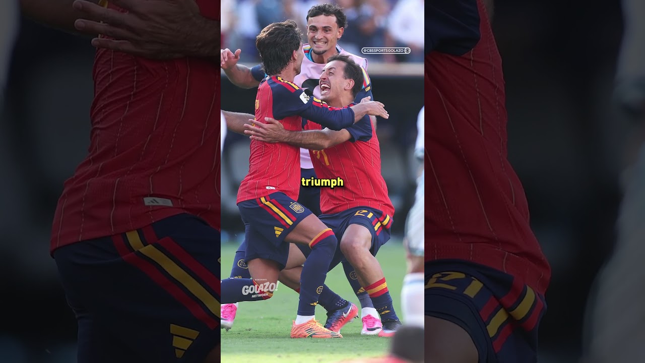 Leandro Paredes had a scuffle with Spanish players after the whistle 😳 #fifaworldcup #scoreline