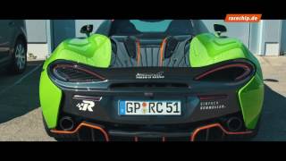 RaceChip McLaren 570S | Akrapovic Performance Exhaust | Start-up, Revving \& Driving