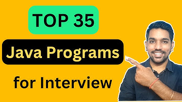 Top 35 Java Programs for Beginners Interview | Learn Java with CODE & NOTES