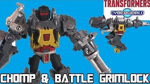 Chomp & Battle Grimlock Review - Transformers Cyberworld