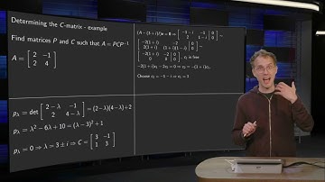 Determining the scaling-rotation matrix - example