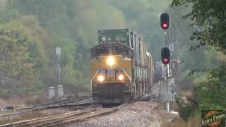 Huge HO scale layout with CNW power and a mixed UP freight train with a little bit of everything!