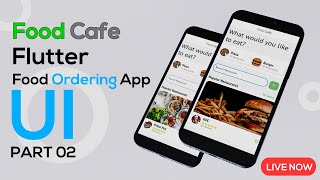 Food Cafe - Food Ordering Mobile App UI  Part 2- Flutter Tutorials - Flutter Tutorial Point