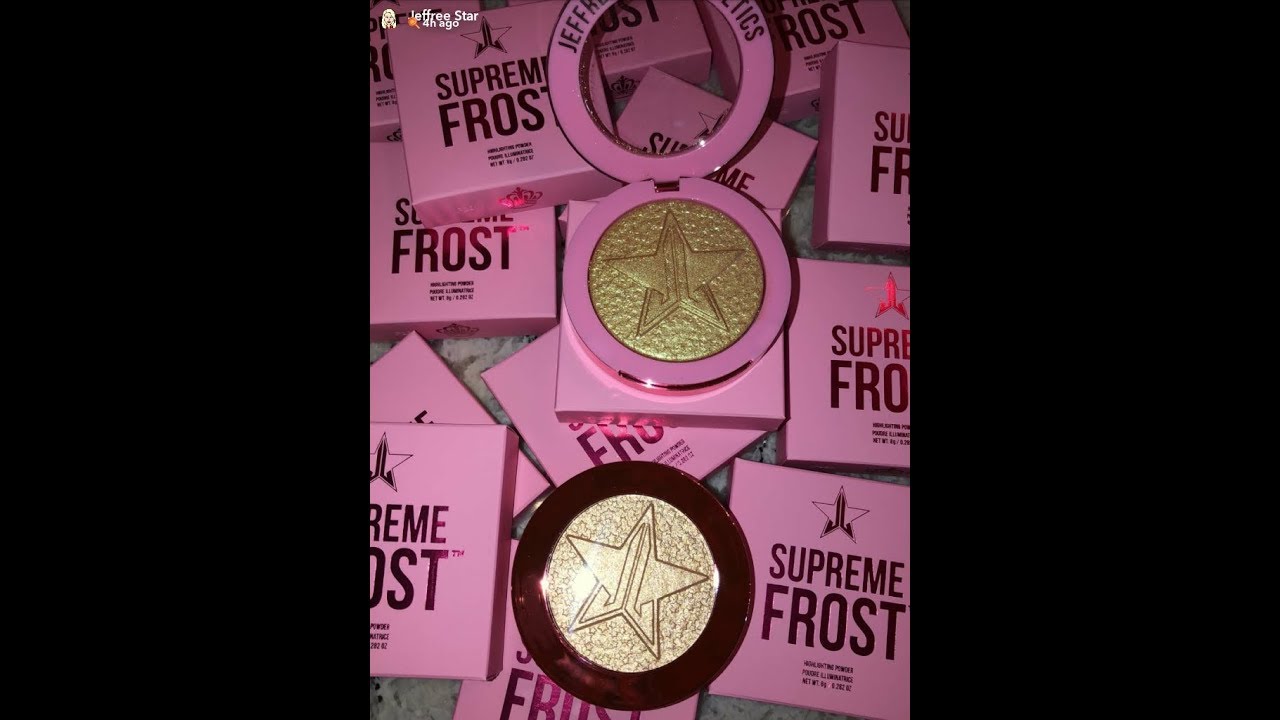 Jeffree Star Swatches Supreme Frost Highlighters| SnapChat Story