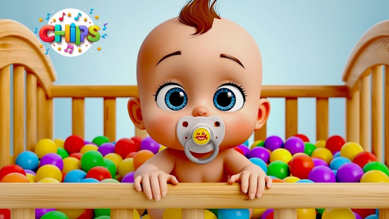 Johny Johny Yes Papa - Learn Colors with Colorful BALLS + Baby Shark Surprise Eggs -Kids Songs