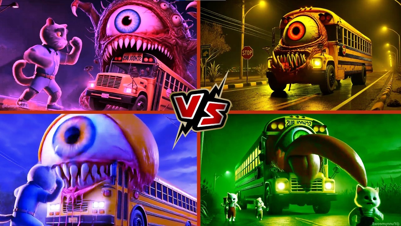 🚌SCHOOL BUS EATER🎶CoffinDance Song