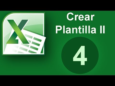 Tutorial Excel (Cap. 4) Crear plantilla II