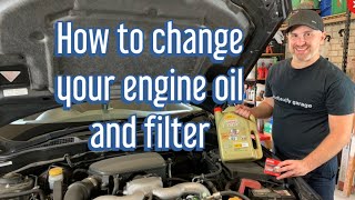 How to change your engine oil on a Subaru Impreza - a step by step guide