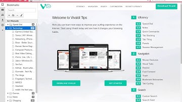 Vivaldi Tip: Organise your bookmark in 2 clicks