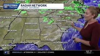 Scattered showers and storms remain in the forecast this weekend