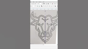 Bull Head Speedart Vector Logo | Coreldraw Video Design Process