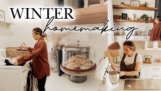 WINTER HOMEMAKING | new routines, homemade cookies, and finding ways to create a cozy home