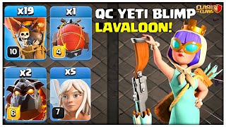 Th14 Queen Charge LavaLoon | Th14 Qc Yeti Blimp LaLo | Th14 LavaLoon Attack | Clash of Clans