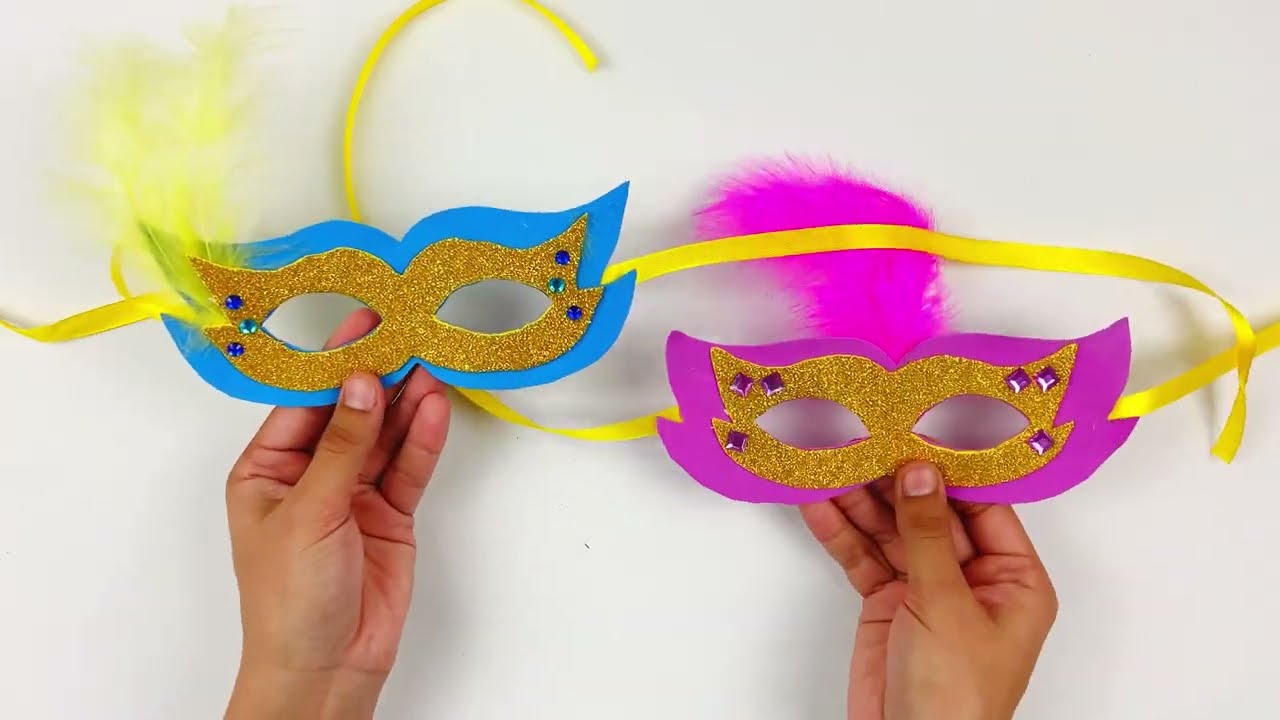 DIY Venice Italy Carnival Mask for Kids 