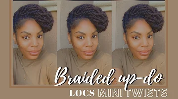 Locs| Braided Updo **Simple and Easy
