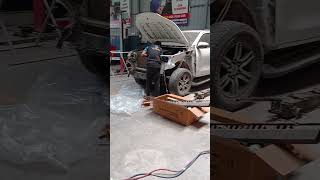 🔥 Car Repairing Work Done| Full Transformation 🚗✨#carrepair #dentingpainting #youtubeshorts #carcare
