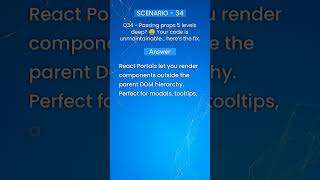 Top Question: How do you avoid prop drilling in React? #shortvideo #viral #youtubeshorts