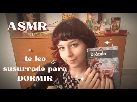 ASMR español | Te hago una limpieza energética y sigo leyendo Drácula para DORMIR 🥰🥰