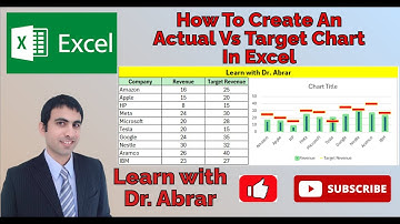 How To Create An Actual Vs Target Chart In Excel