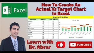 How To Create An Actual Vs Target Chart In Excel