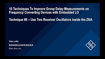 Technique #8: Use Two Receiver Oscillators inside the ZNA