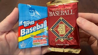 SLIGHTLY LESS JUNKY WAX: Opening 1992 Topps & Donruss Baseball Cards #rippingwax #90snostalgia 