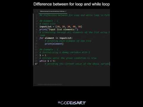 Difference between for loop and while loop in Python | Python Examples ...