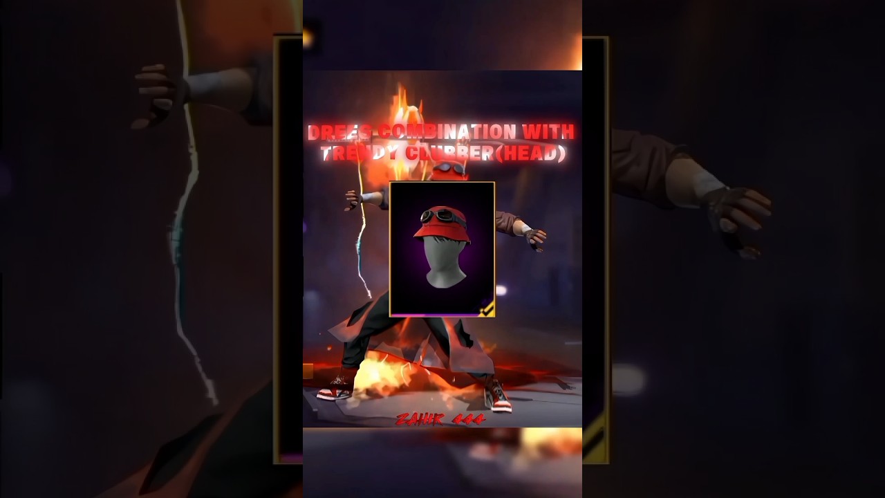 DRESS COMBINATION 🥷 WITH TRENDY CLUBBER HEAD 👺 