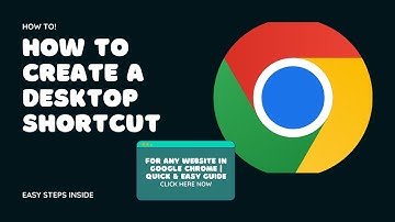 How to Create a Desktop Shortcut for Any Website in Google Chrome  Quick & Easy Guide