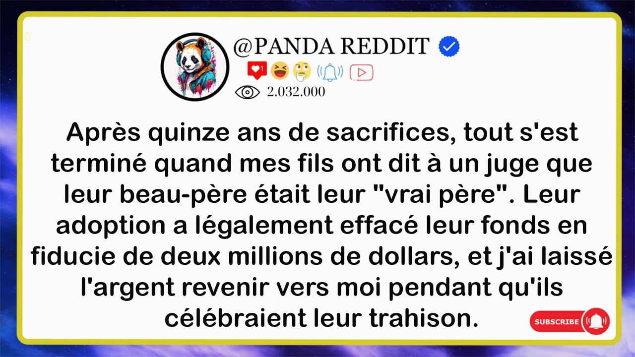 Après Quinze Ans De SACRIFICES, Tout S’est Terminé Quand Mes FILS Ont Dit À Un Juge Que Leur